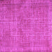 Square Machine Washable Abstract Purple Contemporary Area Rugs, wshcon754pur