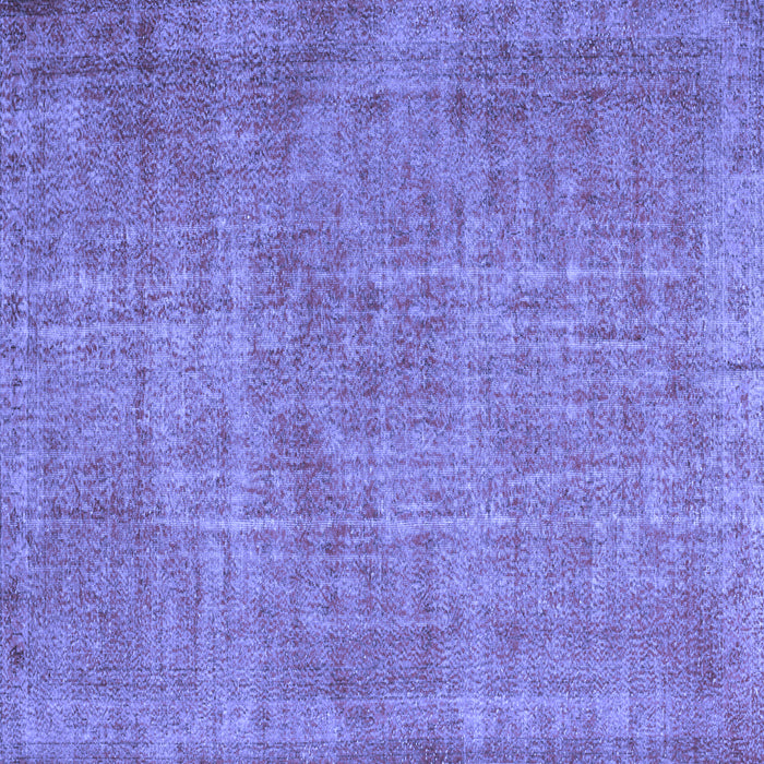 Square Machine Washable Abstract Blue Contemporary Rug, wshcon754blu