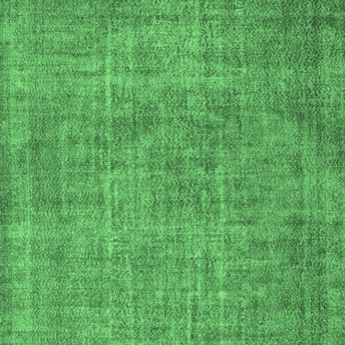 Machine Washable Abstract Emerald Green Contemporary Area Rugs, wshcon754emgrn