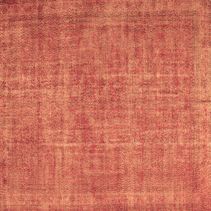 Square Machine Washable Abstract Brown Contemporary Rug, wshcon754brn