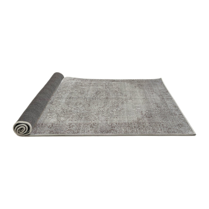 Thickness of Contemporary Pale Silver Gray Modern Rug, con755