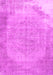 Machine Washable Abstract Pink Contemporary Rug, wshcon755pnk