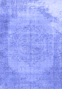 Abstract Blue Contemporary Rug, con755blu