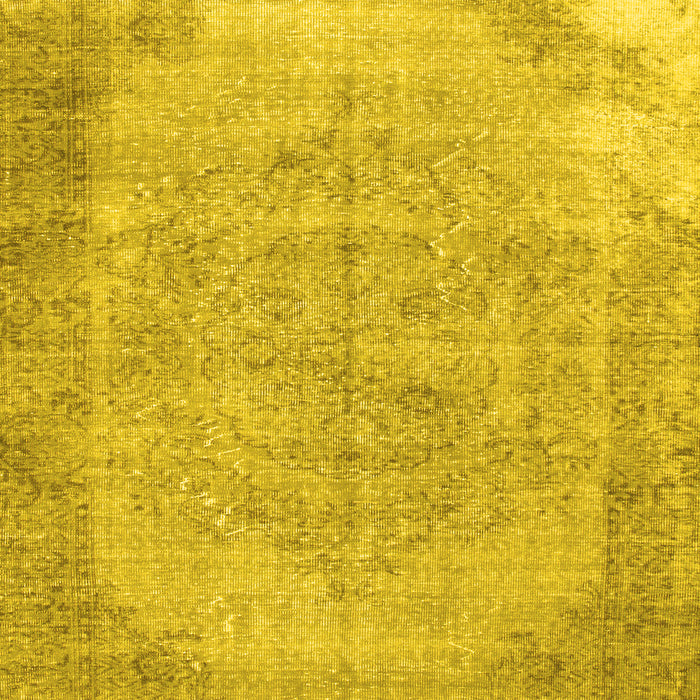Abstract Yellow Contemporary Rug, con755yw