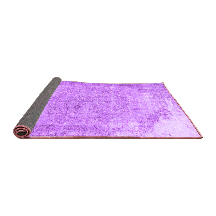 Sideview of Abstract Purple Contemporary Rug, con755pur