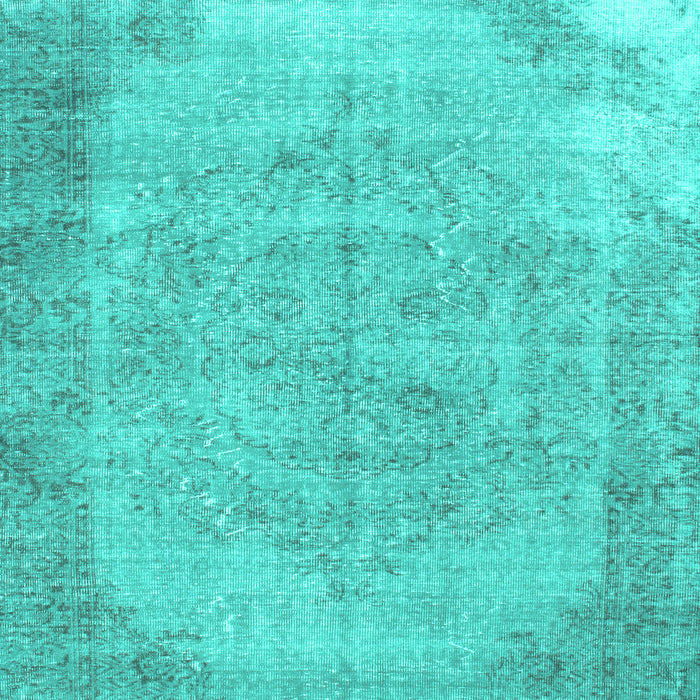 Abstract Turquoise Contemporary Rug, con755turq