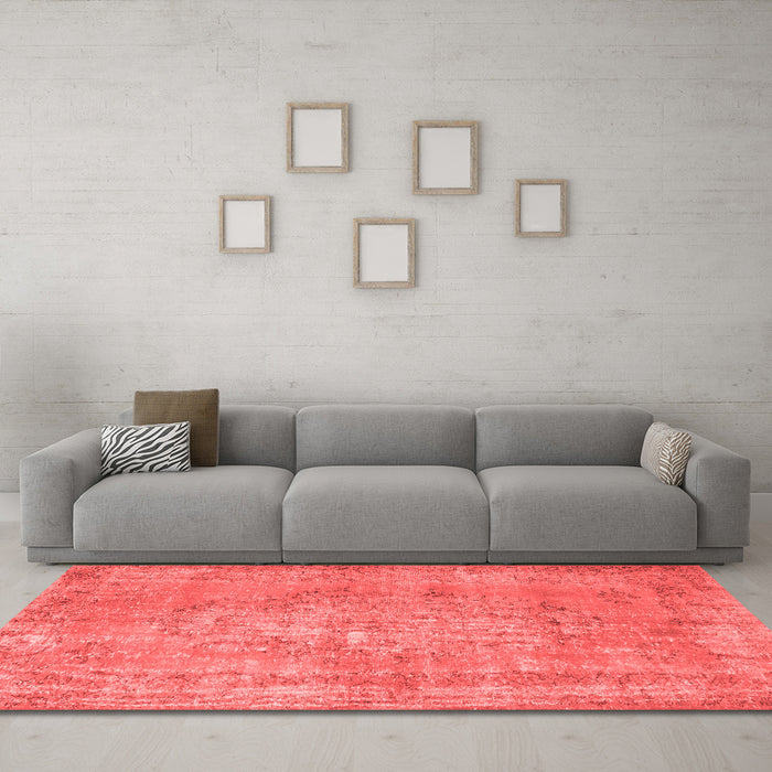 Bohemian Red Washable Rugs