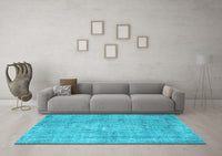 Machine Washable Persian Light Blue Bohemian Rug, wshcon756lblu