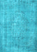 Machine Washable Persian Light Blue Bohemian Rug, wshcon756lblu