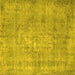 Square Persian Yellow Bohemian Rug, con756yw