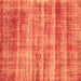 Serging Thickness of Abstract Orange Contemporary Rug, con757org