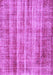 Machine Washable Abstract Purple Contemporary Area Rugs, wshcon757pur