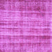 Square Machine Washable Abstract Purple Contemporary Area Rugs, wshcon757pur
