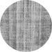 Square Abstract Gray Contemporary Rug, con757gry