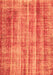 Serging Thickness of Machine Washable Abstract Orange Contemporary Area Rugs, wshcon757org