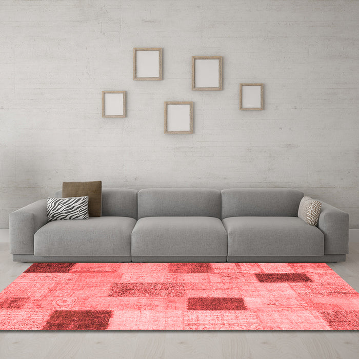 Transitional Red Washable Rugs