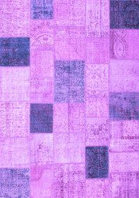 Patchwork Purple Transitional Rug, con758pur