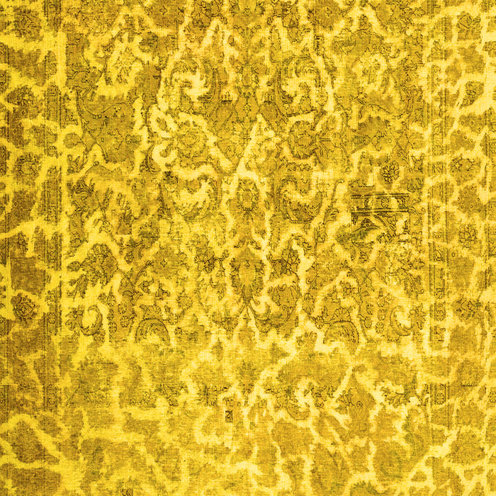 Abstract Yellow Contemporary Rug, con759yw