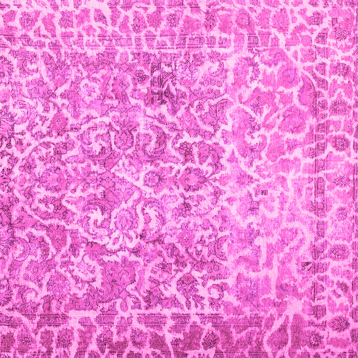 Square Abstract Pink Contemporary Rug, con759pnk