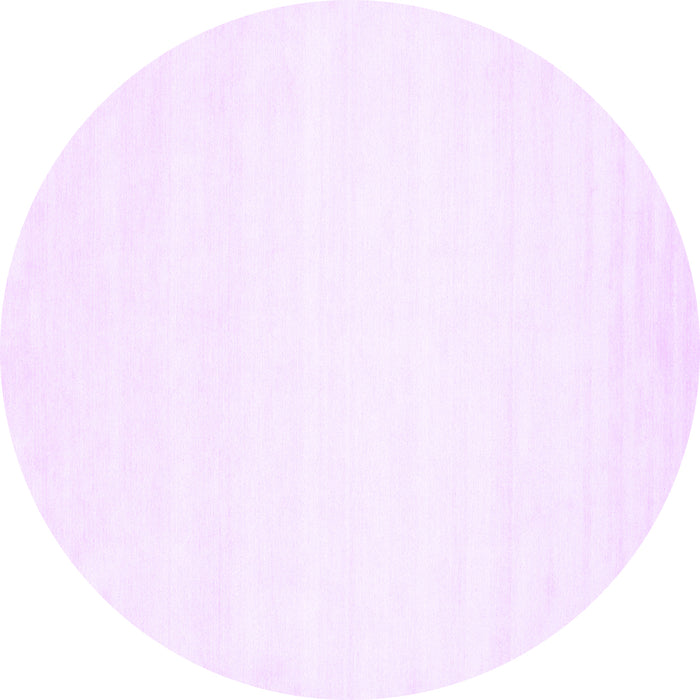 Round Solid Purple Modern Rug, con75pur
