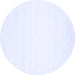 Round Solid Blue Modern Rug, con75blu