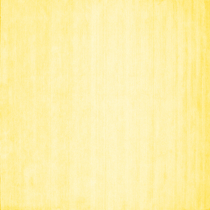Square Solid Yellow Modern Rug, con75yw