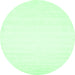 Round Solid Emerald Green Modern Rug, con75emgrn