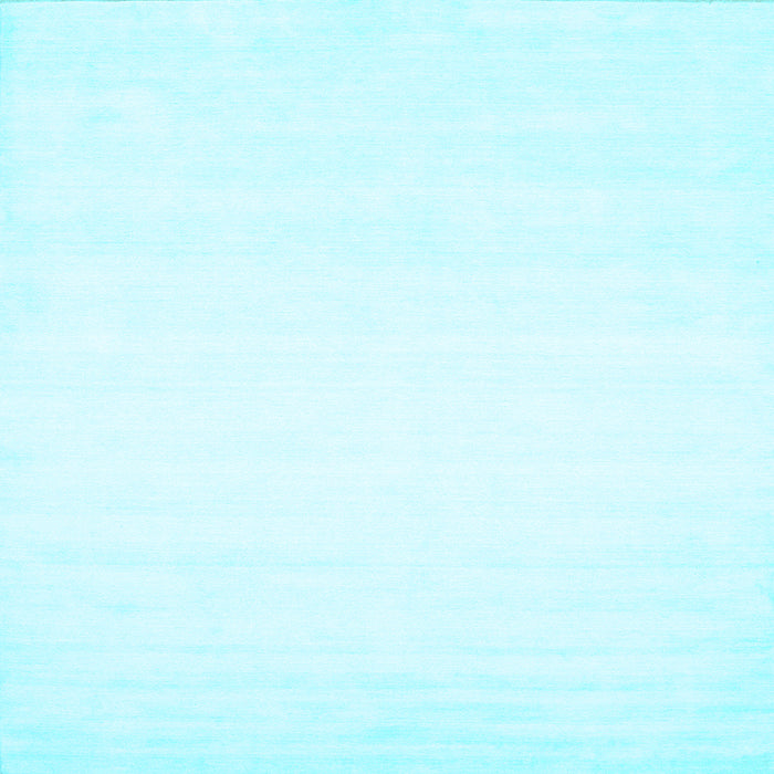 Square Solid Light Blue Modern Rug, con75lblu