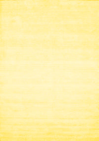 Solid Yellow Modern Rug, con75yw