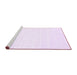 Sideview of Machine Washable Solid Purple Modern Area Rugs, wshcon75pur