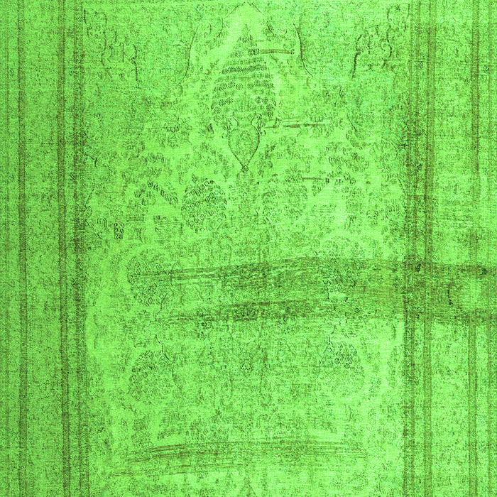 Abstract Green Contemporary Rug, con760grn