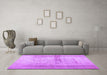 Machine Washable Abstract Purple Contemporary Area Rugs in a Living Room, wshcon760pur