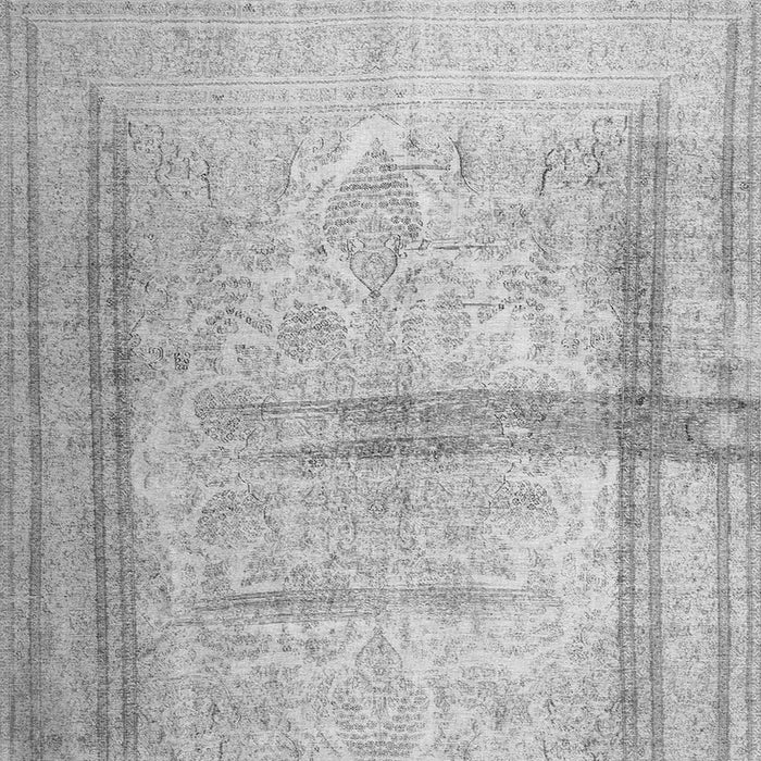 Serging Thickness of Abstract Gray Contemporary Rug, con760gry