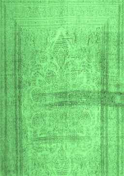 Abstract Emerald Green Contemporary Rug, con760emgrn