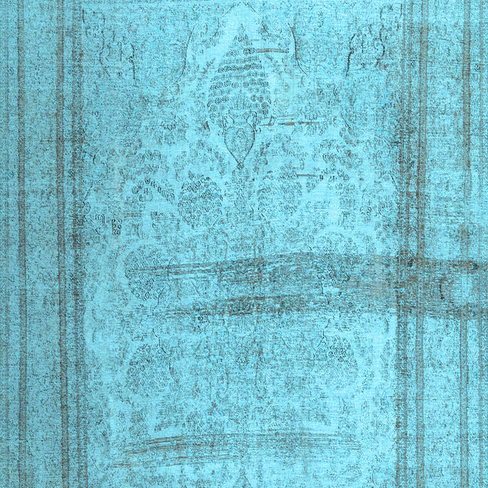 Abstract Light Blue Contemporary Rug, con760lblu