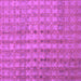 Square Machine Washable Abstract Purple Contemporary Area Rugs, wshcon761pur