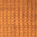 Serging Thickness of Abstract Orange Contemporary Rug, con761org