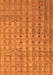Serging Thickness of Machine Washable Abstract Orange Contemporary Area Rugs, wshcon761org