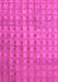Machine Washable Abstract Pink Contemporary Rug, wshcon761pnk