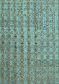 Abstract Light Blue Contemporary Rug, con761lblu