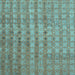 Square Abstract Light Blue Contemporary Rug, con761lblu