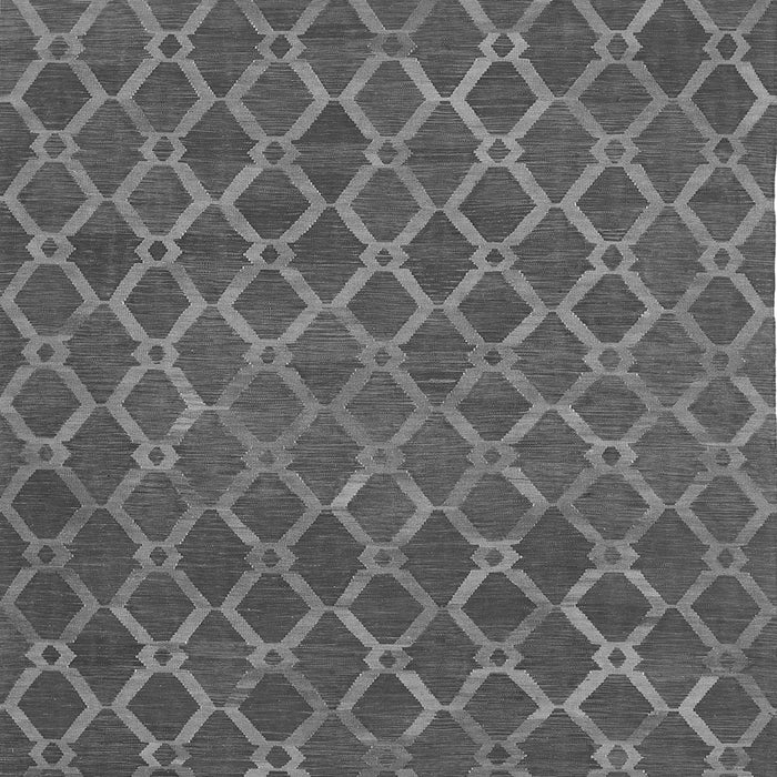 Serging Thickness of Abstract Gray Contemporary Rug, con762gry