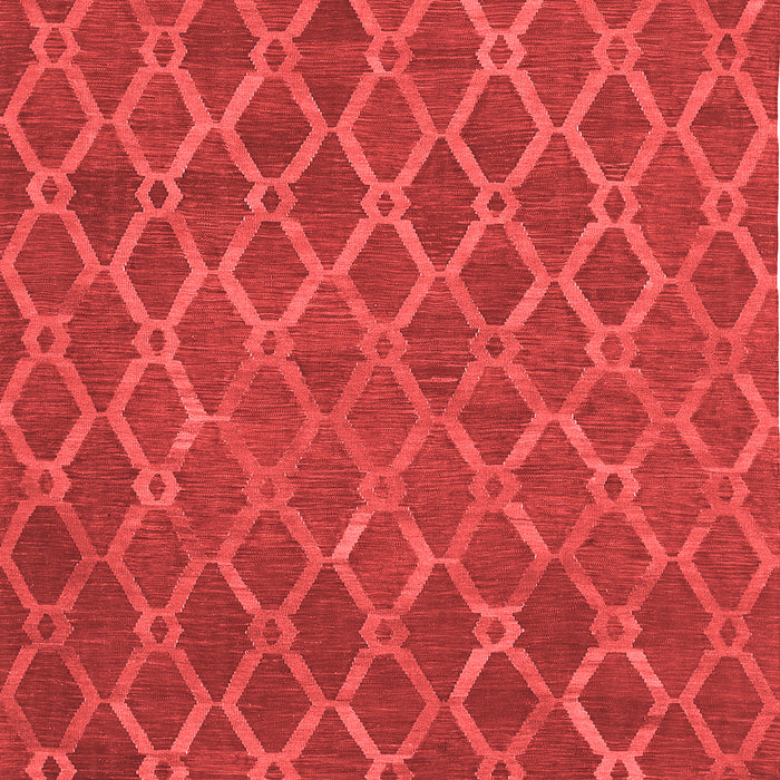 Machine Washable Abstract Red Contemporary Rug, wshcon762red