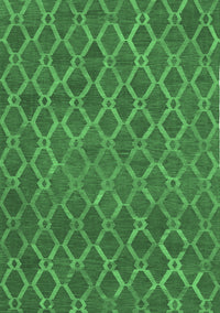 Abstract Emerald Green Contemporary Rug, con762emgrn