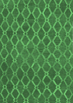 Abstract Emerald Green Contemporary Rug, con762emgrn