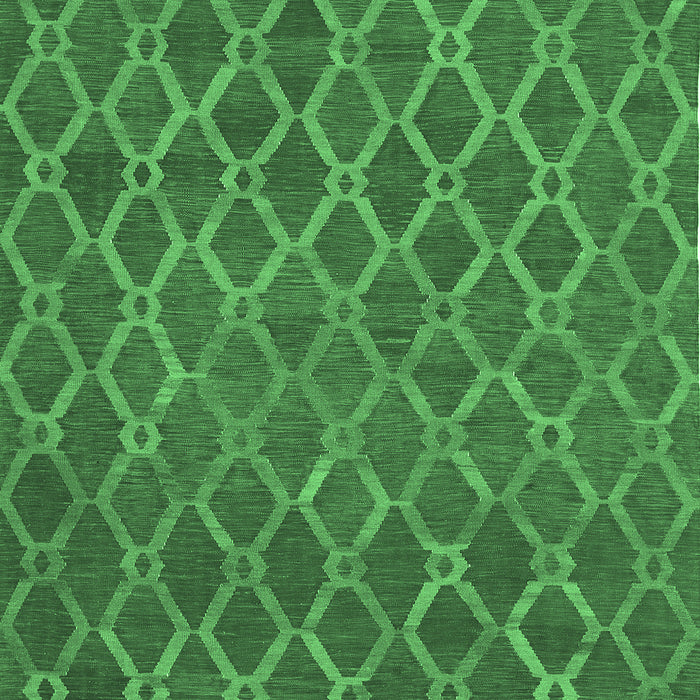Abstract Emerald Green Contemporary Rug, con762emgrn
