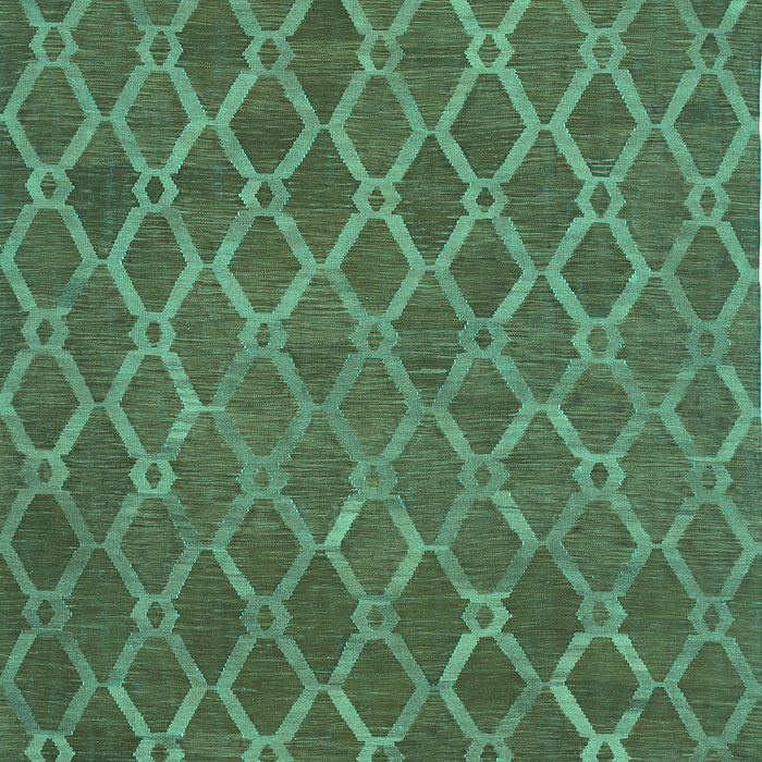 Machine Washable Abstract Turquoise Contemporary Area Rugs, wshcon762turq