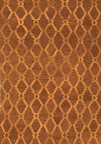 Abstract Orange Contemporary Rug, con762org