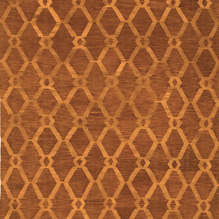 Abstract Orange Contemporary Rug, con762org