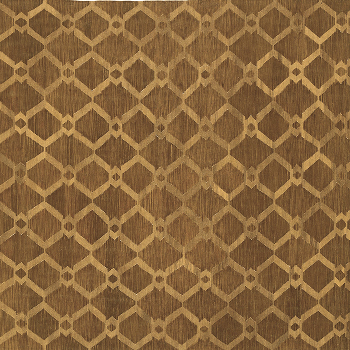 Square Abstract Brown Contemporary Rug, con762brn